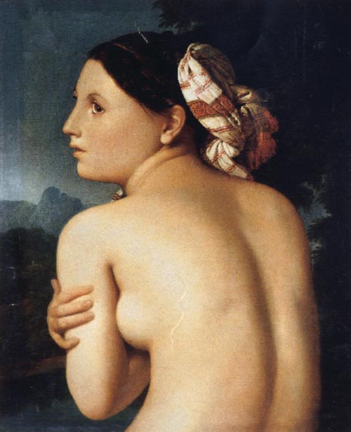 Back View of a Bather